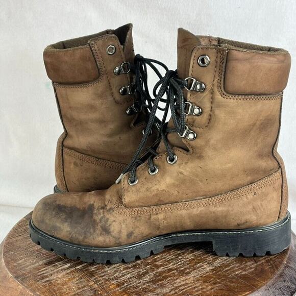 Rocky Boots 8" Mens 9.5 MW Brown Waterproof Insulated Work Thinsulate RB918 - Picture 5 of 12